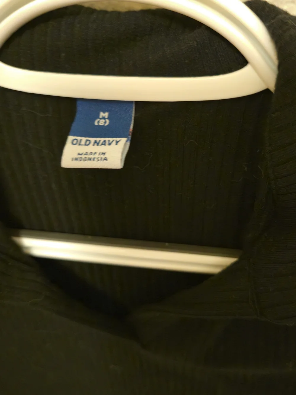 Old Navy Black Long-Sleeve Polo Tunic Dress